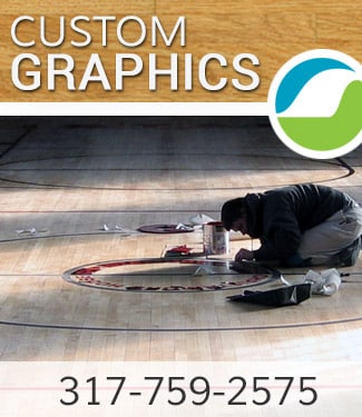 Click to Learn More About Custom Graphics on Hardwood Floors