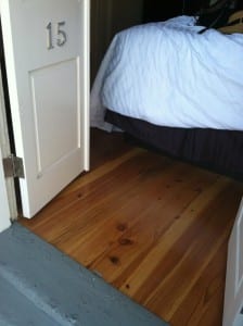 Pine flooring in hotel Pine flooring in hotel