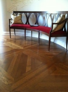Louvre pattern parquet hardwood flooring
